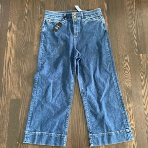 Ann Taylor High Rise Wide Leg Capris